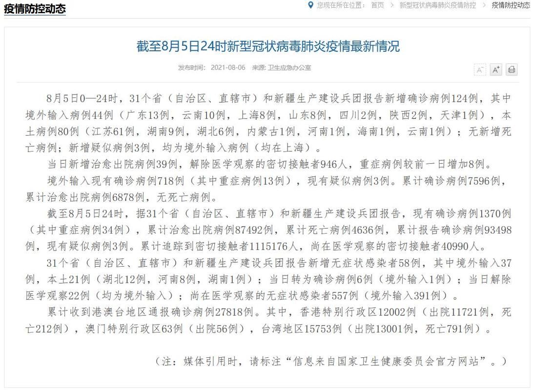  31个省份新增12例确诊其中本土26例:31省份新增确诊16例 本土8例