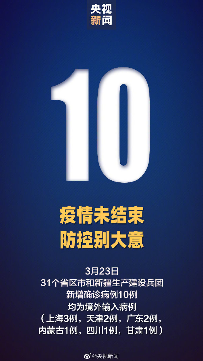  10地新增30例均为境外输入:新增境外输入11例