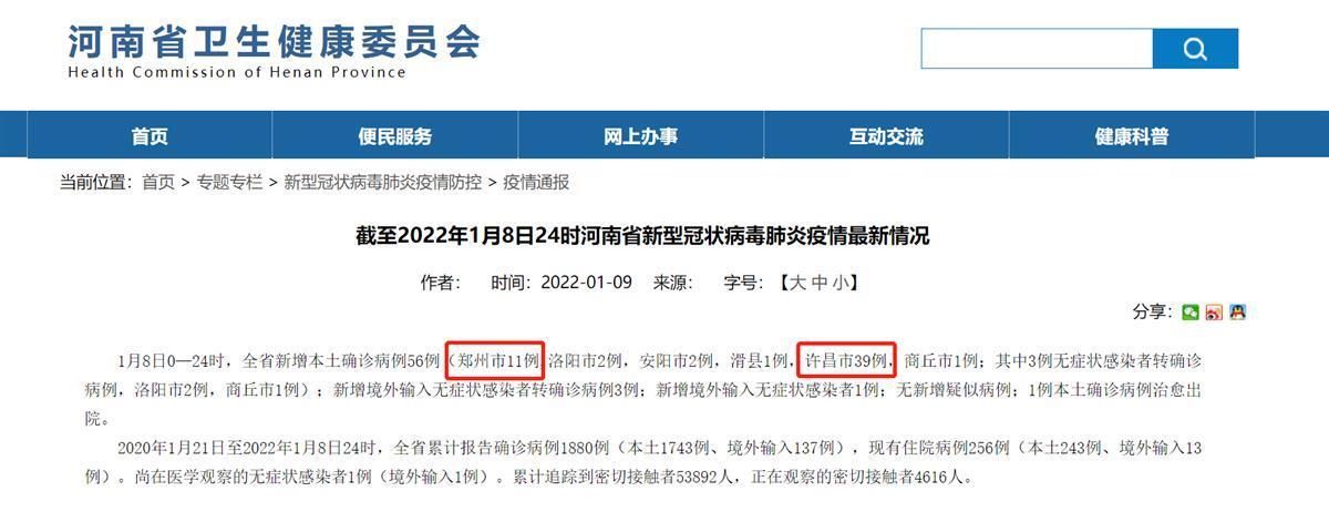  最新疫情情况通报禹州市:禹州疫情最新通告