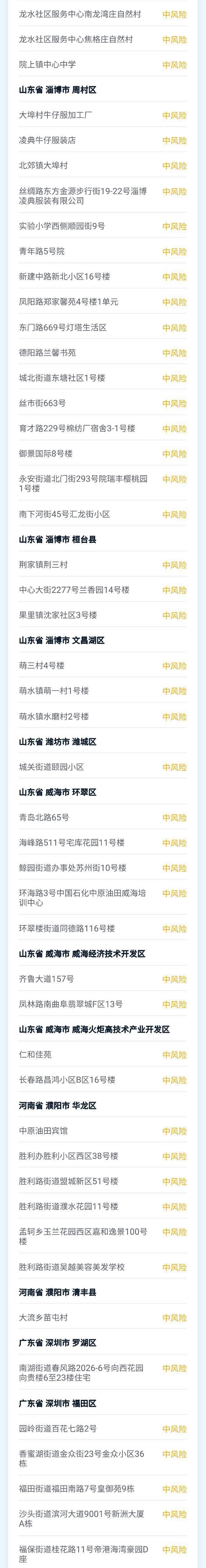 安宁疫情防控中风险地区/安宁疫情防控中风险地区名单